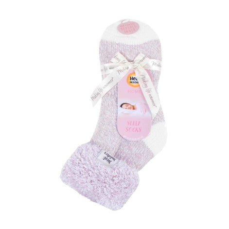 Ladies Fluffy Cuff Thermal Bed Socks for Lounging Around