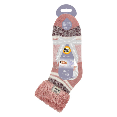 Ladies Stripe Lounge Socks With Lure