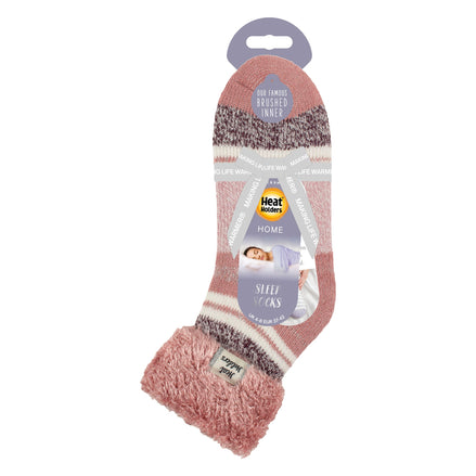 Ladies Stripe Lounge Socks With Lure