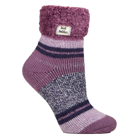 Ladies Stripe Lounge Socks With Lure