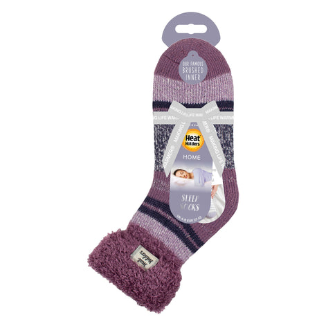 Ladies Stripe Lounge Socks With Lure