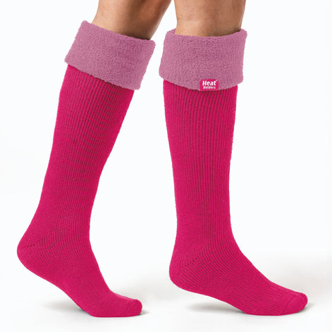 Ladies Thick Extra Long Knee High Thermal Wellington Boot Socks