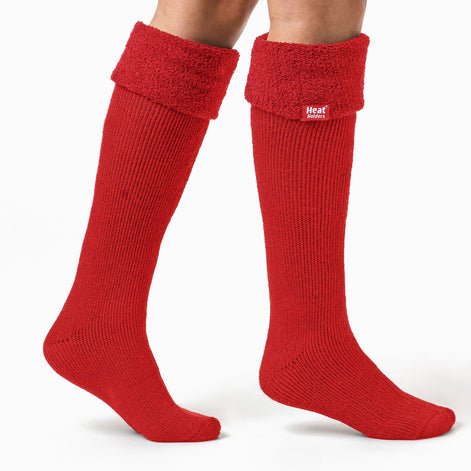 Ladies Thick Extra Long Knee High Thermal Wellington Boot Socks