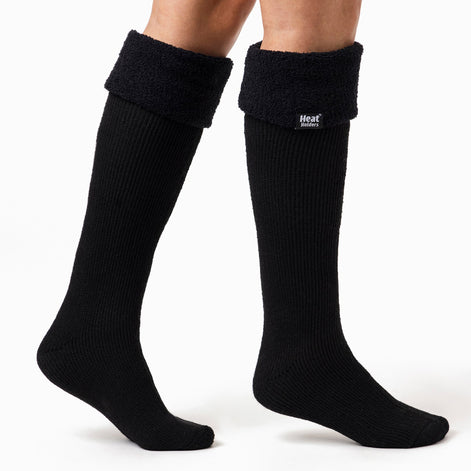 Ladies Thick Extra Long Knee High Thermal Wellington Boot Socks