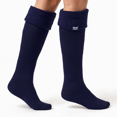 Ladies Thick Extra Long Knee High Thermal Wellington Boot Socks
