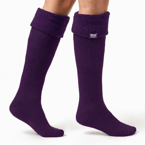 Ladies Thick Extra Long Knee High Thermal Wellington Boot Socks