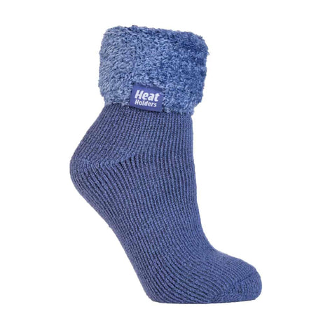 Ladies Non Slip Thermal Low Cut Ankle Slipper Bed Socks with Grips