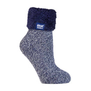 Ladies Non Slip Thermal Low Cut Ankle Slipper Bed Socks with Grips