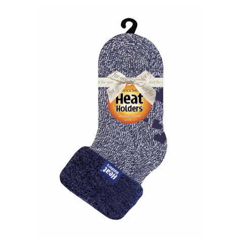 Ladies Non Slip Thermal Low Cut Ankle Slipper Bed Socks with Grips