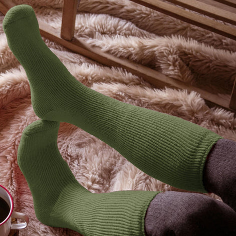 Ladies Extra Long Thick Winter Warm Knee High Thermal Socks