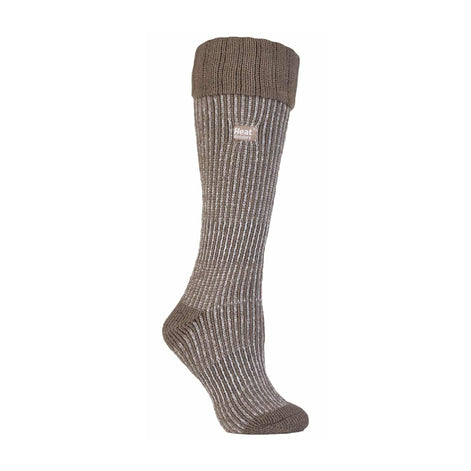 Ladies Thick Winter Warm Knee High Ribbed Thermal Boot Socks