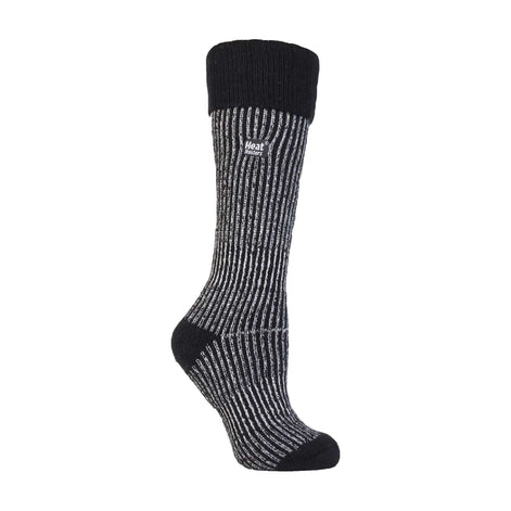 Ladies Thick Winter Warm Knee High Ribbed Thermal Boot Socks