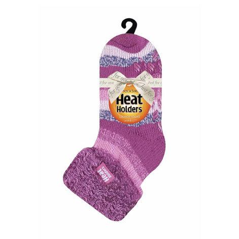 Ladies Non Slip Thermal Low Cut Ankle Slipper Bed Socks with Grips
