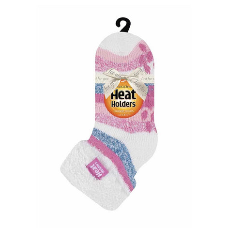 Ladies Non Slip Thermal Low Cut Ankle Slipper Bed Socks with Grips
