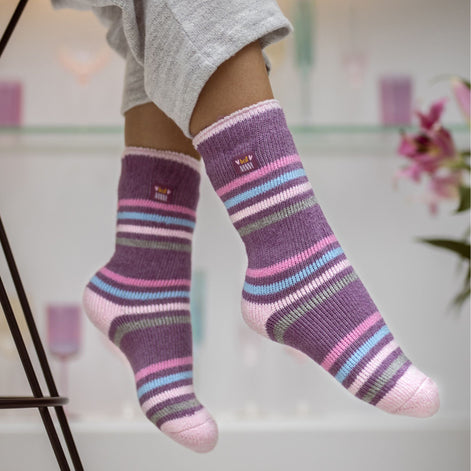 Ladies Warm Fleece Lined Fluffy Thermal Socks for Mum & Grandma