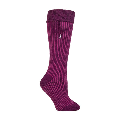 Ladies Thick Winter Warm Knee High Ribbed Thermal Boot Socks