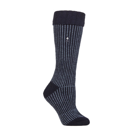 Ladies Thick Winter Warm Knee High Ribbed Thermal Boot Socks