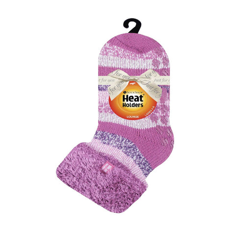 Ladies Non Slip Thermal Low Cut Ankle Slipper Bed Socks with Grips