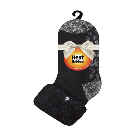 Ladies Non Slip Thermal Low Cut Ankle Slipper Bed Socks with Grips