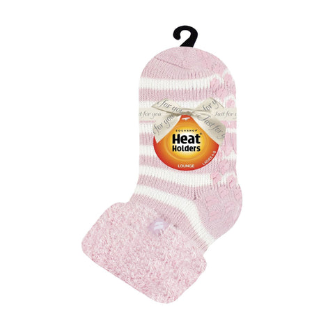Ladies Non Slip Thermal Low Cut Ankle Slipper Bed Socks with Grips