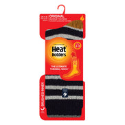 Ladies Amara Two Tone Stripe Patterned Thermal Socks