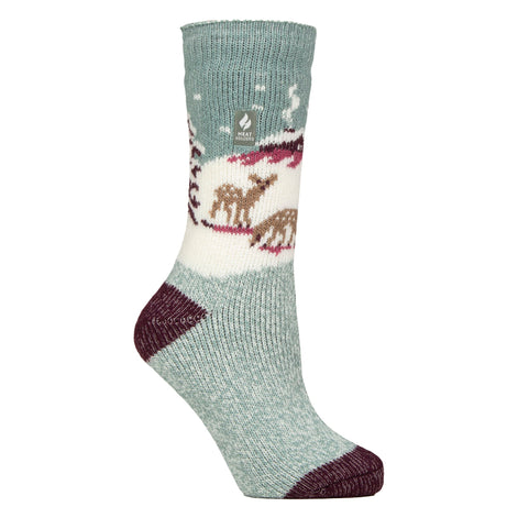 Ladies Original Christmas Patterned Novelty Thermal Socks