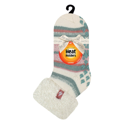Ladies Soft Stripe Lounge Socks for Winter