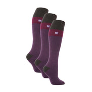 3 Pack Ladies Winter 2.3 TOG Thermal Long Knee High Ski Socks