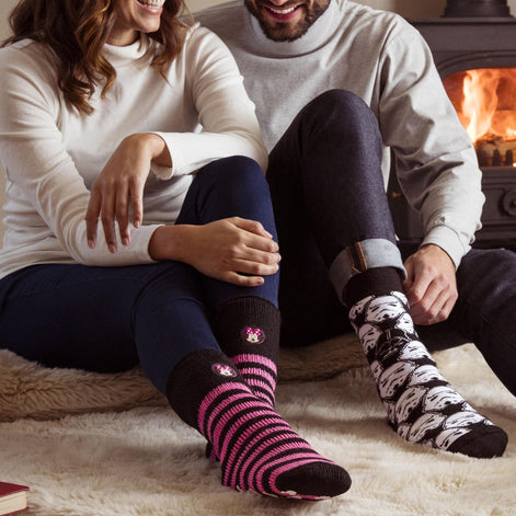 Ladies Eeyore Novelty Thermal Slipper Socks