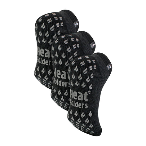 Mens 2.3 TOG Non Slip Low Cut Ankle Thermal Slipper Socks (Multipack Options)