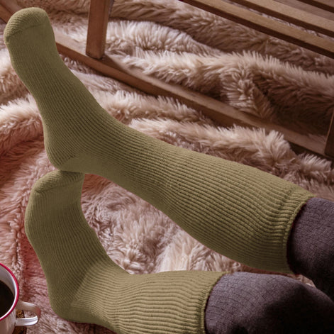 Mens Extra Long Thick Winter Warm Knee High Thermal Socks