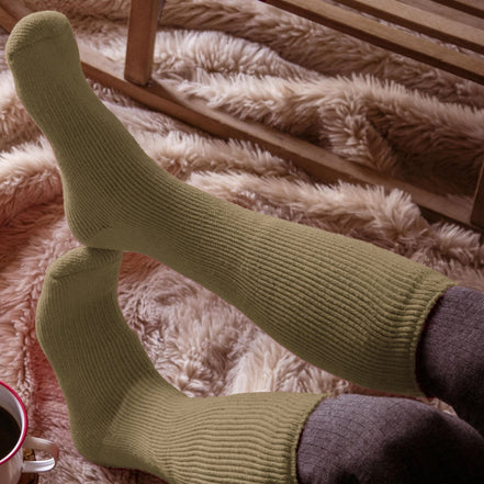 Mens Extra Long Thick Winter Warm Knee High Thermal Socks