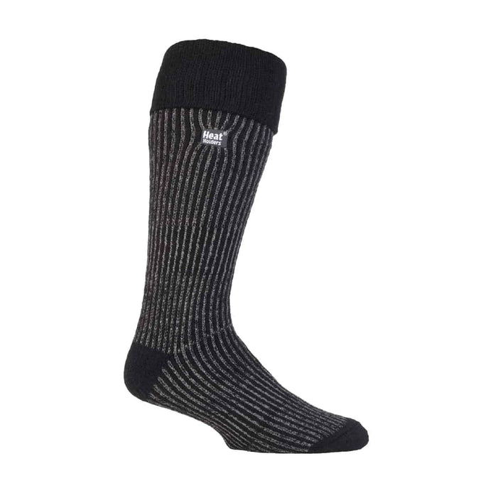 Mens Thick Winter Warm Knee High Ribbed Thermal Boot Socks