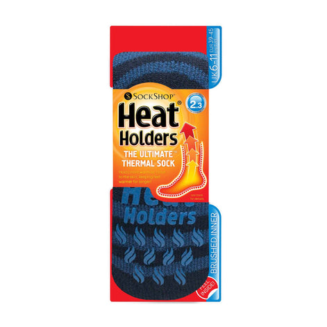 Mens Winter Non Slip Thermal Slipper Socks with Grips