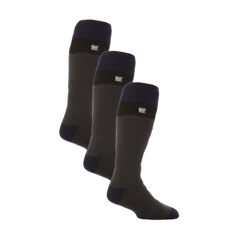 Men's Thermal Striped Ski Socks | High Quality Heat Holders Extra Long Socks
