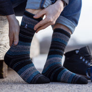 Mens Twist Patterned Thick Winter Warm Thermal Socks