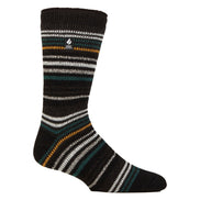 Mens Thermal Stripe Pattern Socks for Winter