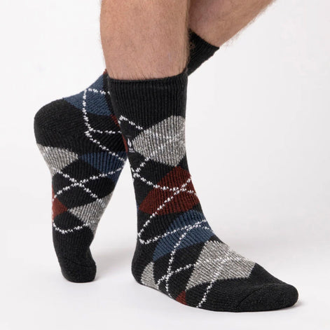Mens Jacquard Thermal Socks for Winter