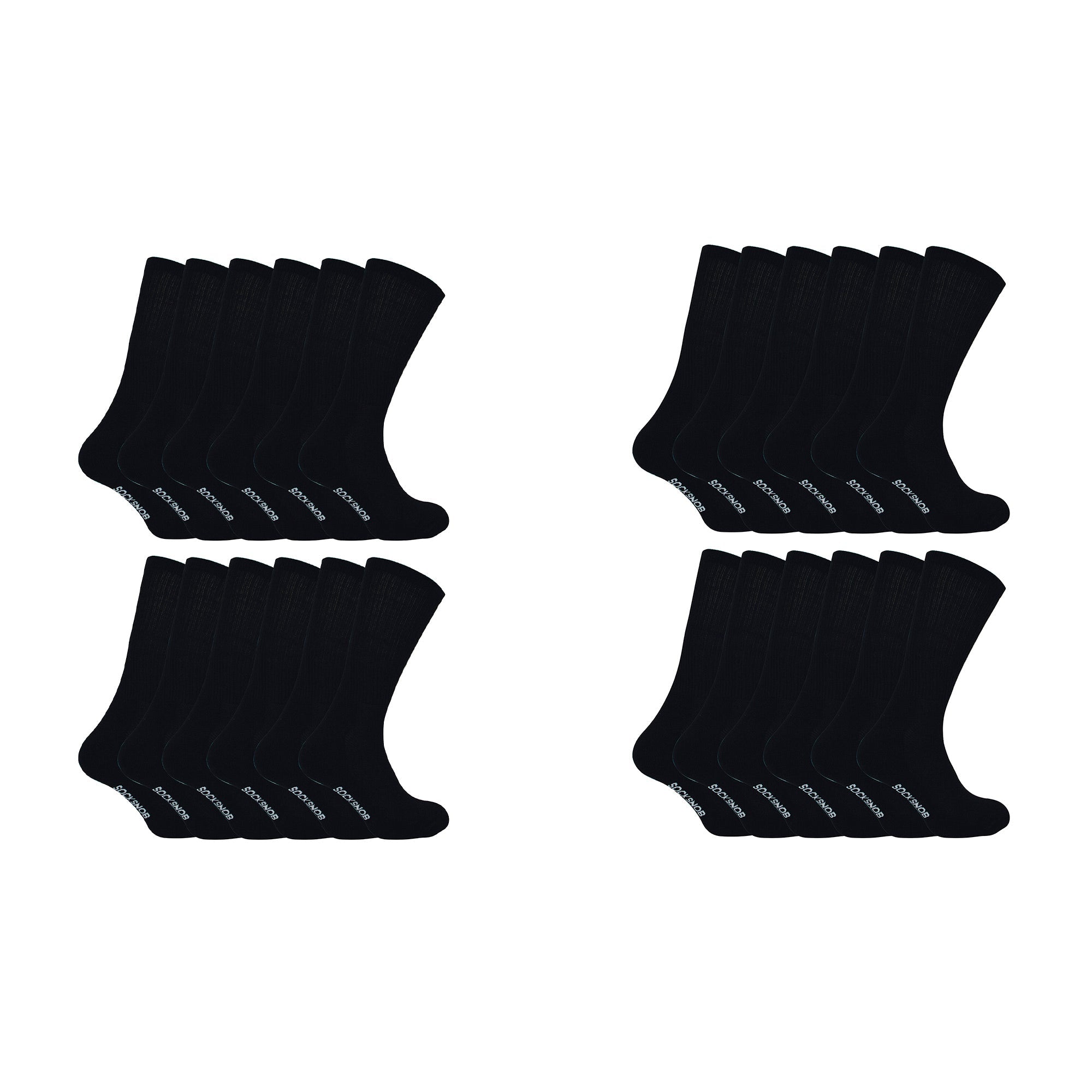 Mens Bamboo / Organic Cotton Running Sport Socks (Multipack Options)