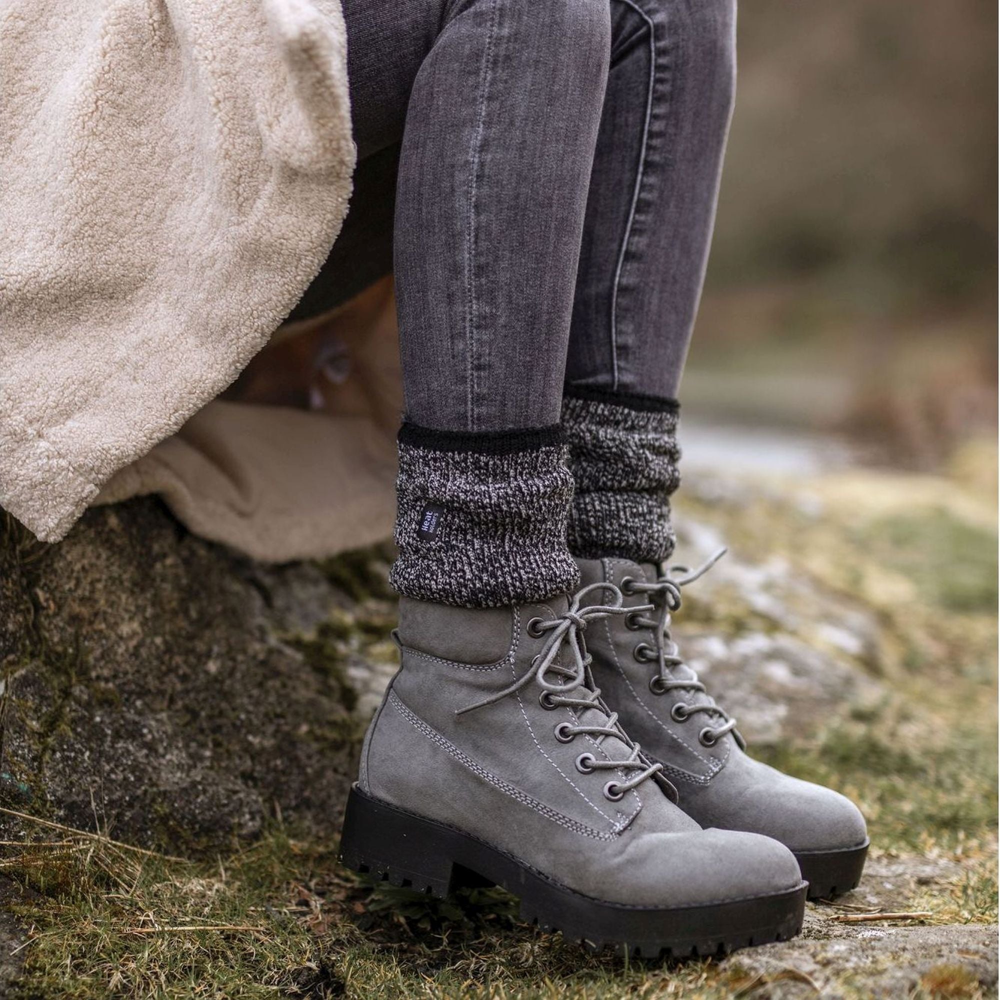 Ladies 2 Pack Merino Wool Thermal Socks