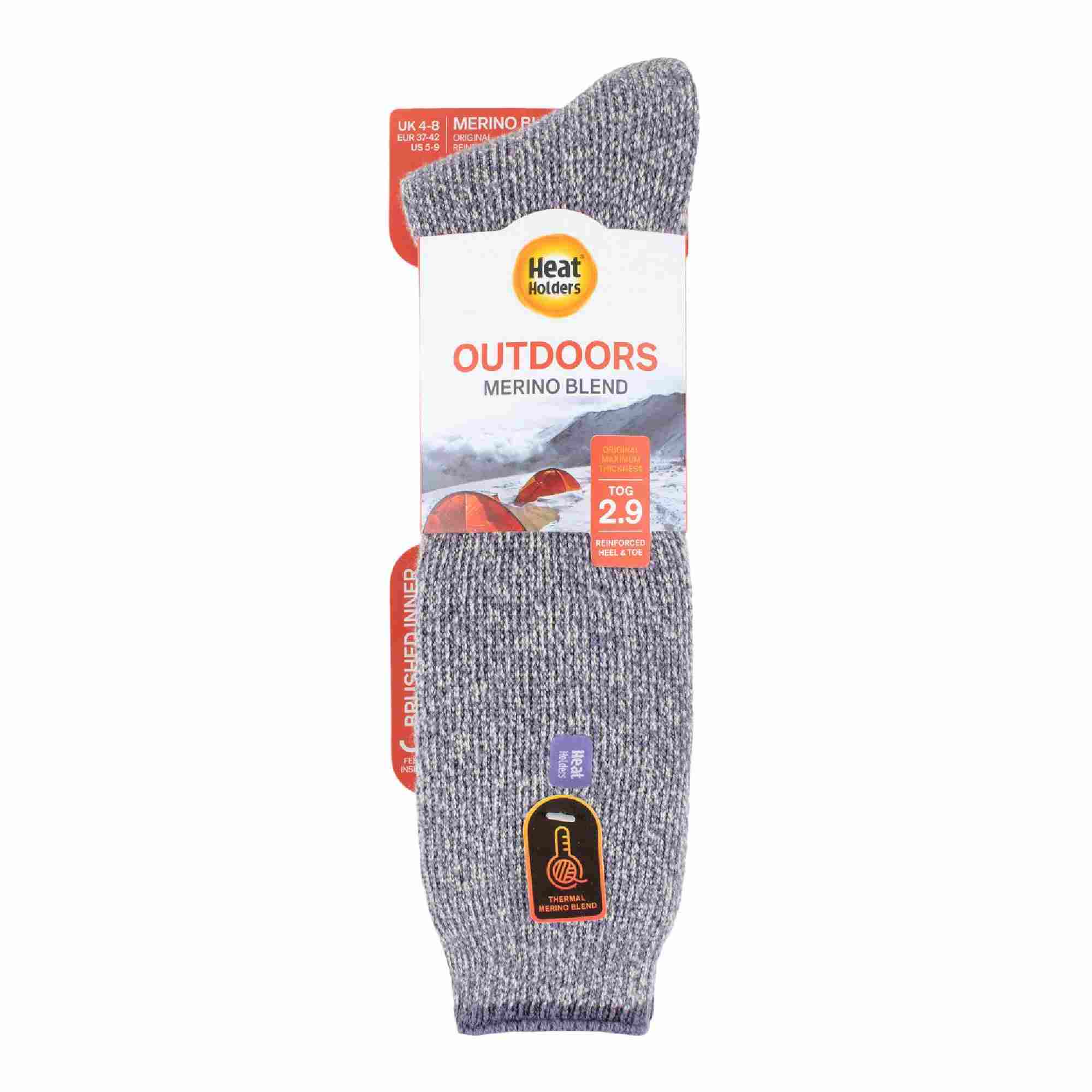 Ladies Outdoor Knee High Thermal Merino Wool Socks for Winter