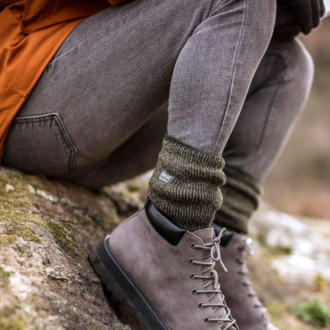 Mens Outdoor Winter Warm Thermal Merino Wool Socks