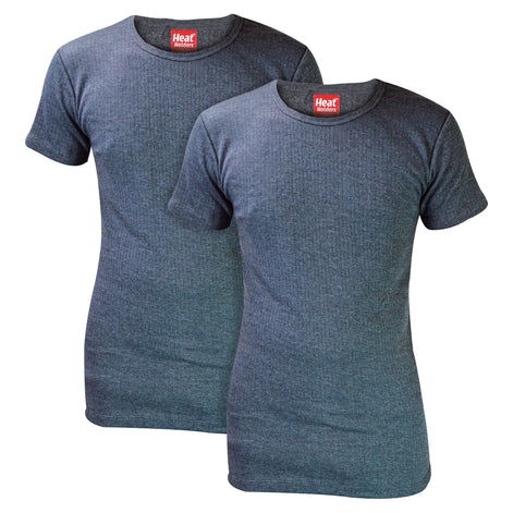 2 Pack Mens Short Sleeve Thermal Top for Winter