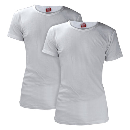 2 Pack Mens Short Sleeve Thermal Top for Winter