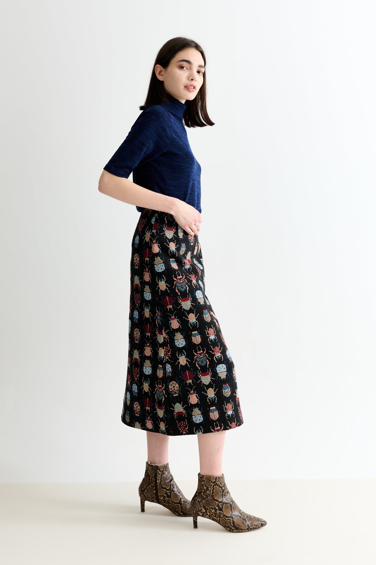 Buffy Beetlejuice Jacquard Midi Skirt – Multicoloured