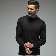 Mens Fleece Lined Base Layer Thermal Long Sleeve Top