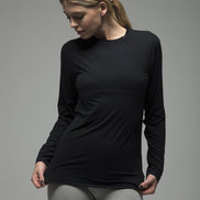 Ladies Fleece Lined Base Layer Thermal Long Sleeve Top