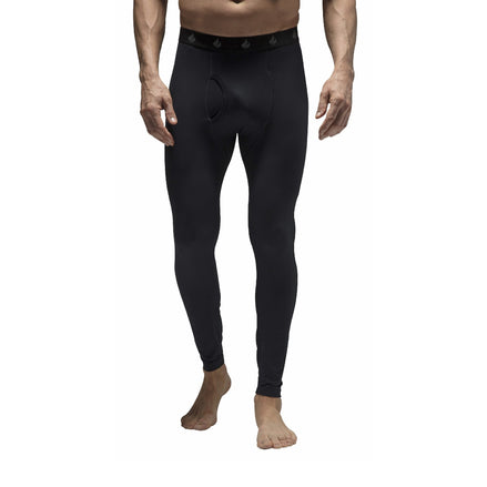 Mens Fleece Lined Base Layer Thermal Long John Bottoms