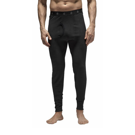 Mens Fleece Lined Base Layer Thermal Long John Bottoms