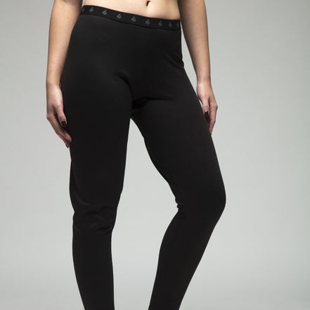 Ladies Fleece Lined Base Layer Thermal Long John Bottoms